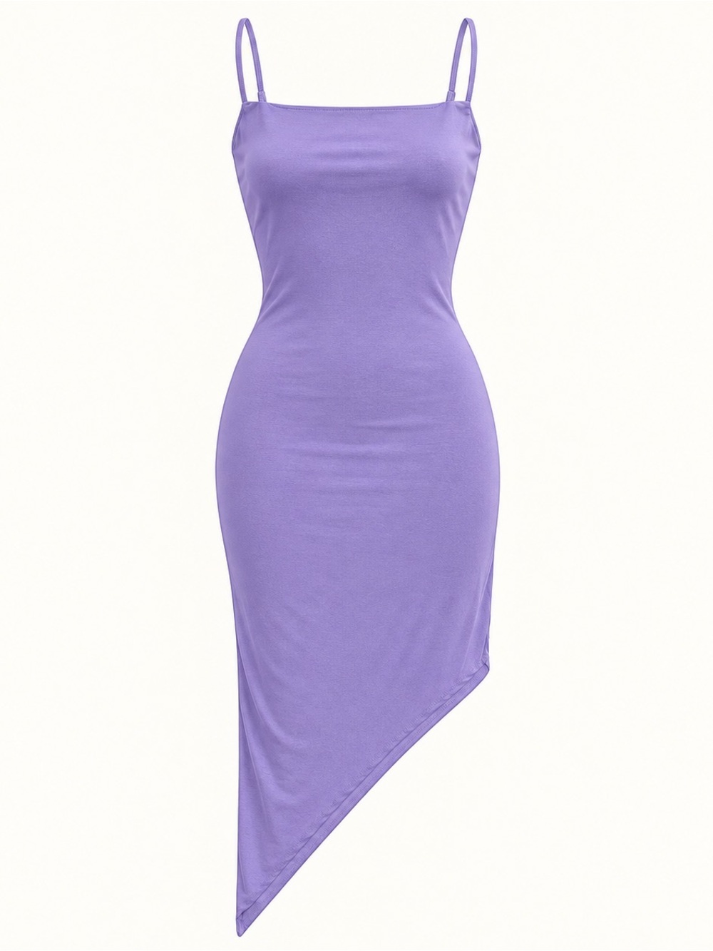 Vibe Sportswear Lavender Asymmetrical Hem Bodycon Dress Size M